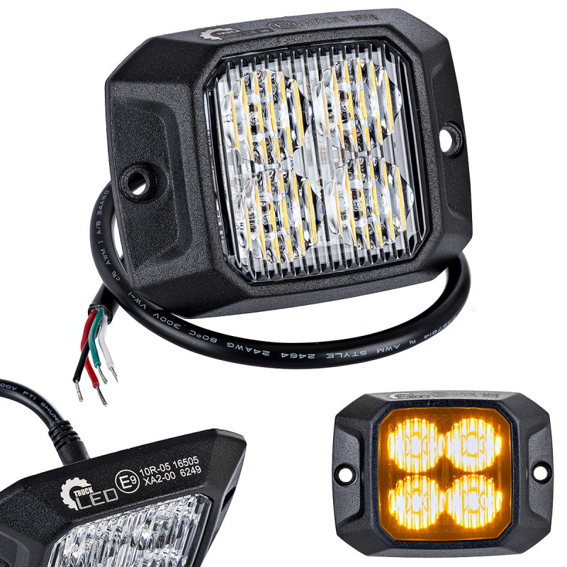 LED лампа Strobo 10w R10 R65 оранжева