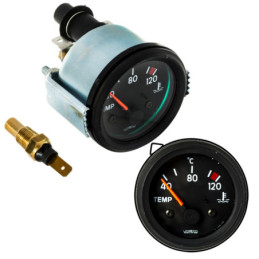 Датчик за температура на водата + манометър 24v 52mm