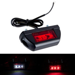 Предна габаритна светлина 3 LED 12v 24v бяла и червена Horpol
