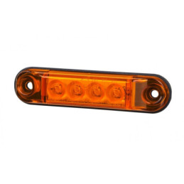 Horpol Slim Преден Габарит Овал 4 LED 12v 24v Оранжев
