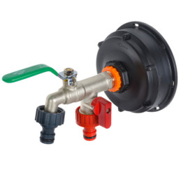 1/2" кран за резервоар Mauzer 1000l IBC с резба S100x8