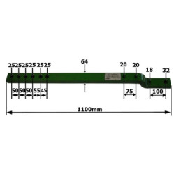 Дълга Шина На Полевия Теглич John Deere